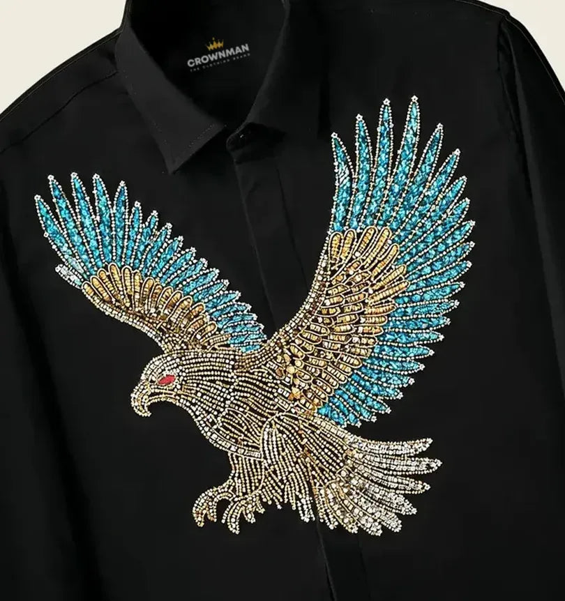 Midnight Eagle Diamond Work Shirt