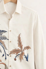 Men’s Tropical Leaf Designer Printed Shirt